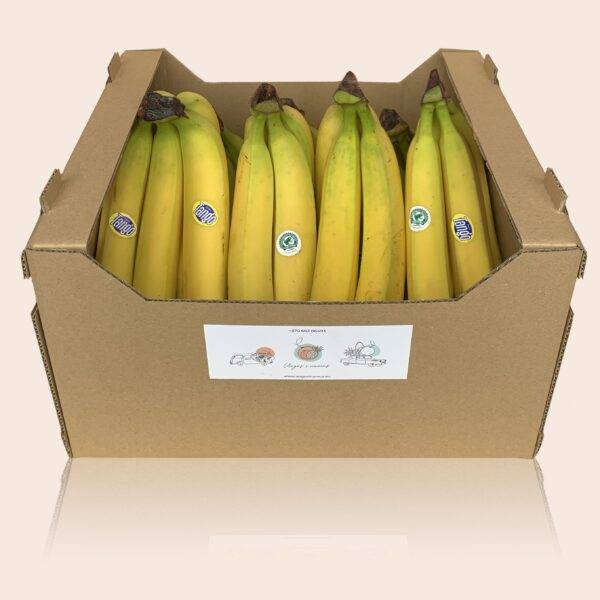 Švieži bananai, angliavandenių šaltinis